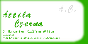 attila czerna business card